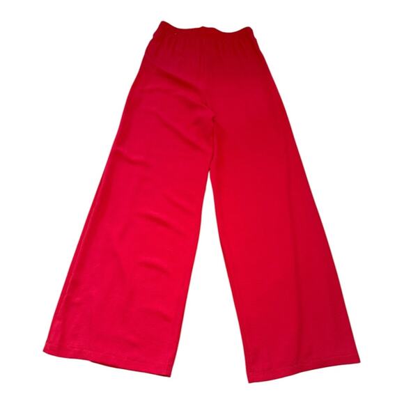 NEW ZARA Women’s Size Small Fluid Wide Leg Pareo Pants Trousers In Red NWT - Picture 3 of 7